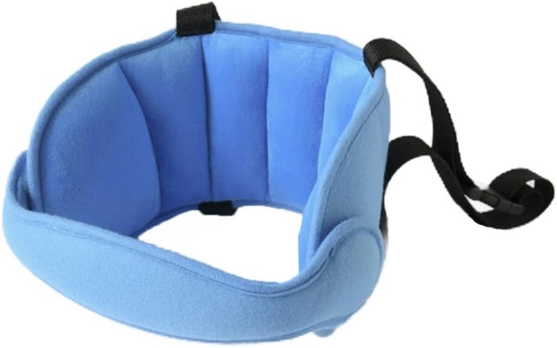 woobles Child Car Head Support, Car Seat Head Support Band Adjustable Child Neck Relief Pillow Safety Carseat Straps - Image 1